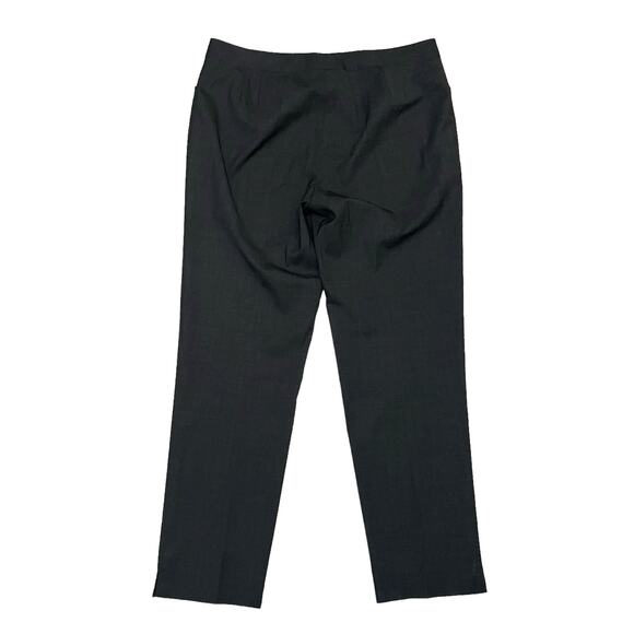 Lafayette 148 Irving Straight Leg Stretch Wool Dress Pants Trousers Gray Size 10 - Picture 10 of 11
